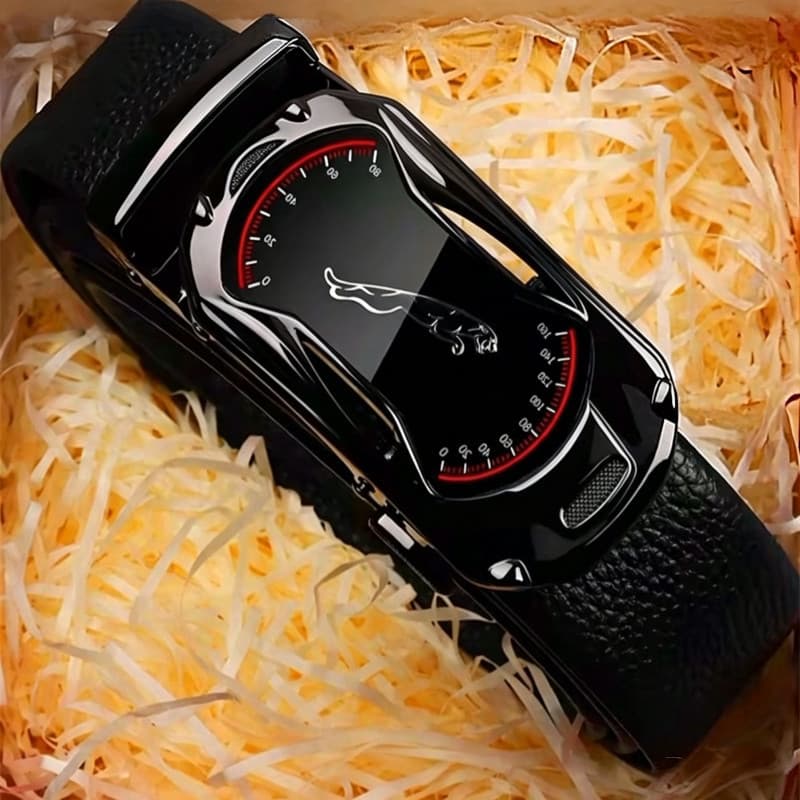 Cinto masculino cinto de couro genuíno fivela automática cinto masculino Casual All-Match calças cinto masculino primeir