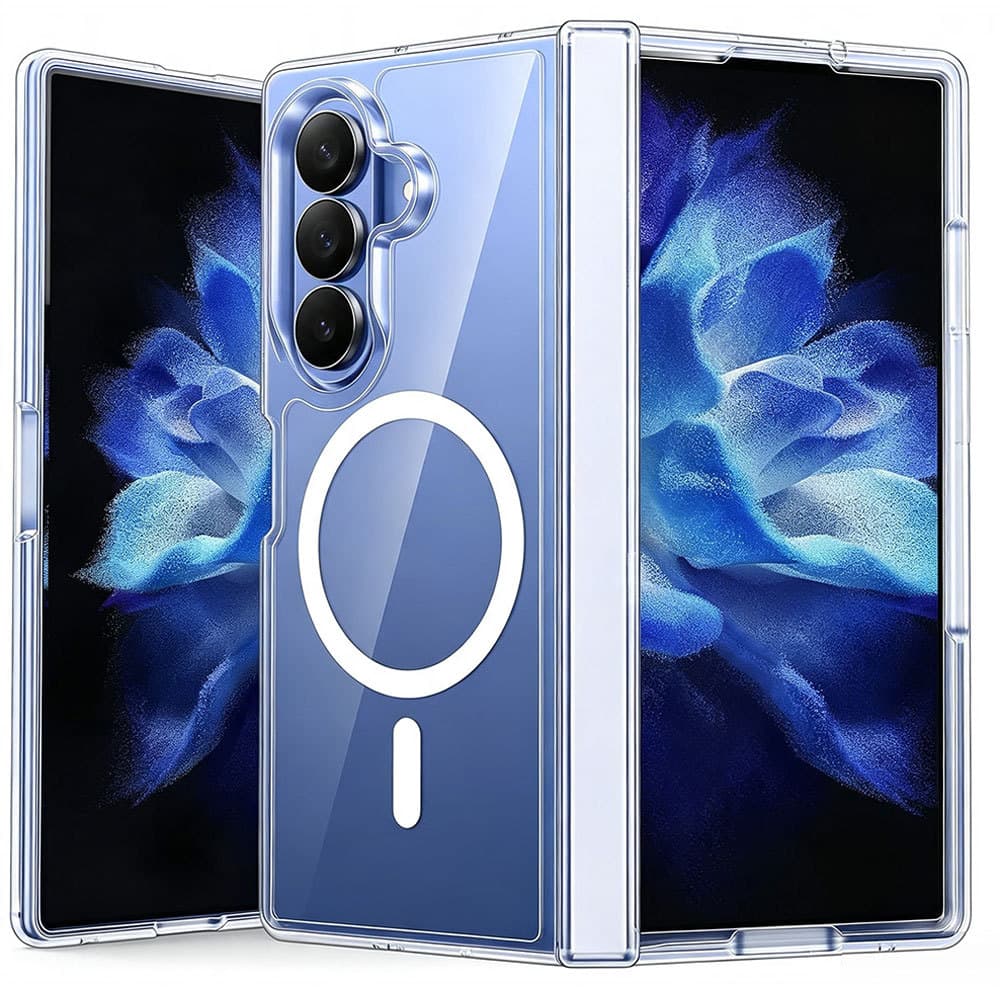 Magnético Para Samsung Galaxy Z Fold 8 Ultra/7 Case , Proteção De Dobradiça , Transparente Anti-Amarelecimento , Capa Pr