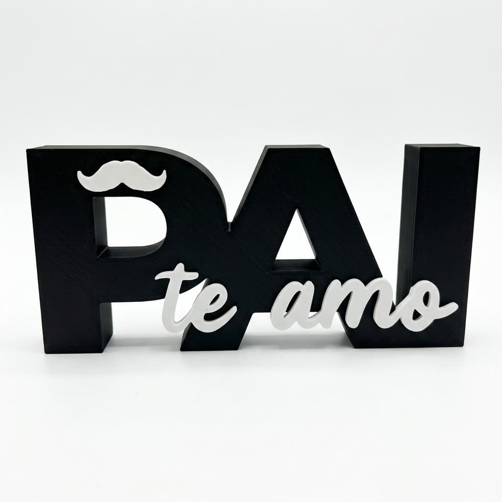 Letreiro Decorativo Pai Te Amo Mesa Presente Dia Dos Pais