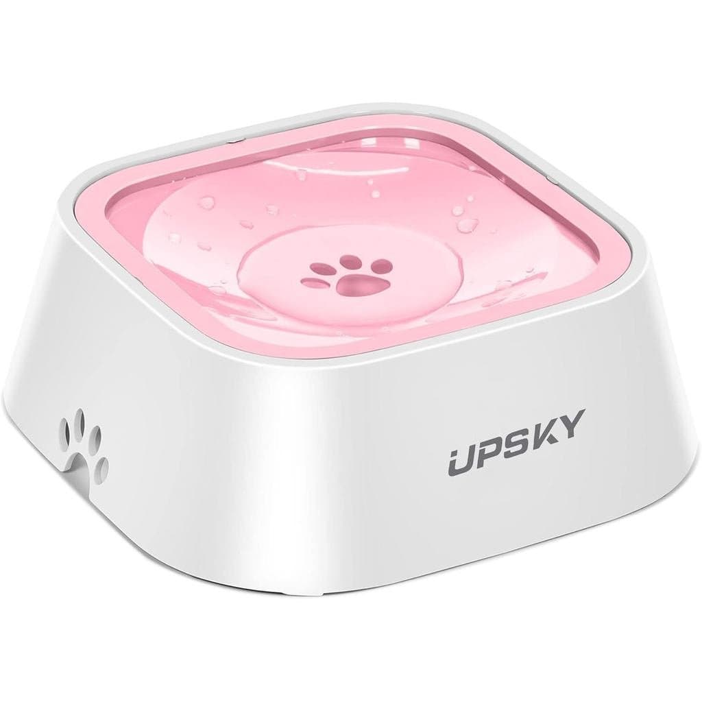 Tigela de Água para Animais de Estimação UPSKY Sem Derramamento, Alimentador de Água Lenta, Dispensador de Água Antiderr
