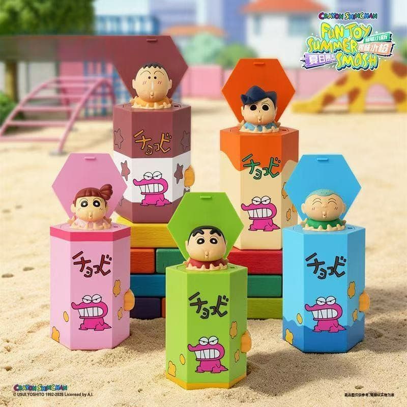 [Autêntico] Brinquedo de Verão Crayon Shin-chan com Jato de Água, Brinquedo Criativo de Distribuição de Água Crayon Shin