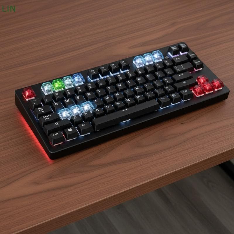 Conjunto De Teclas Elegante De Cristal PC XDA Com 10 Unidades Para Teclado Gamer , Aparência Durável E Transparente