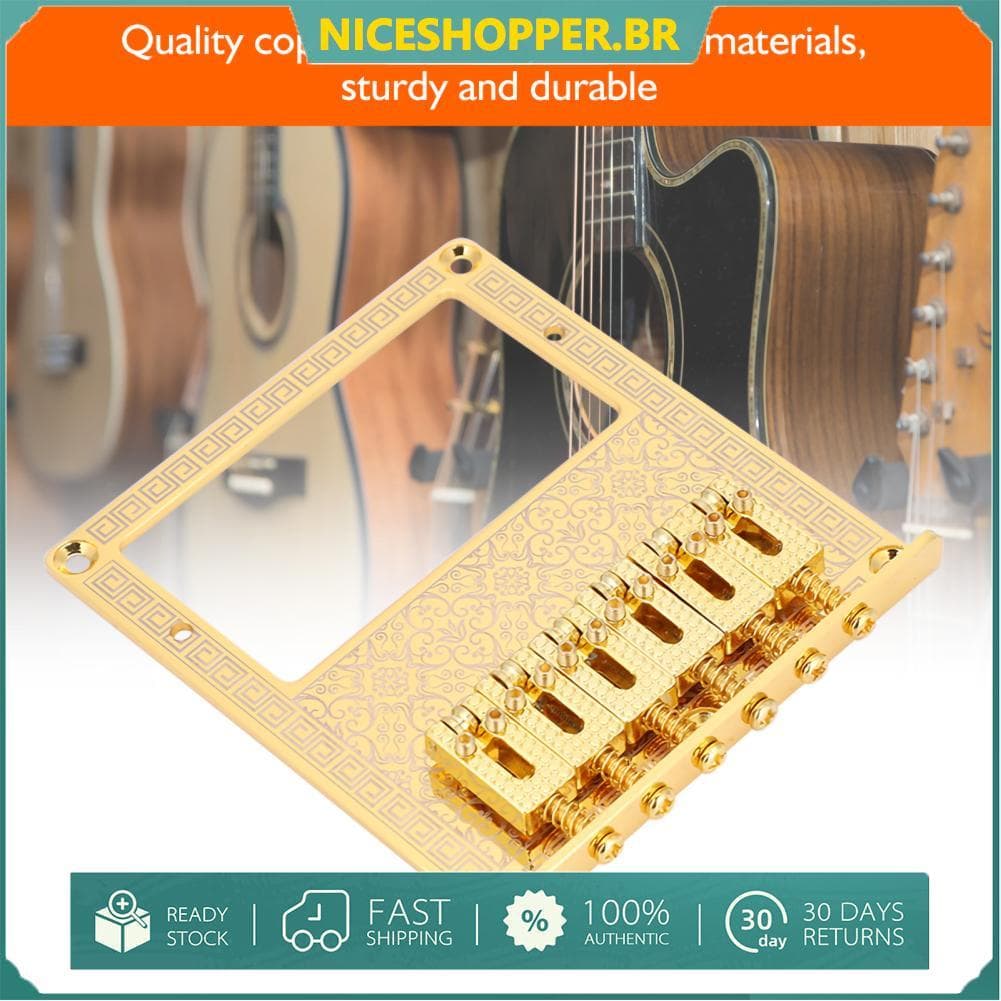 Niceshopper.br Ponte de guitarra de sela durável, slot de captação humbucker para guitarras elétricas TL Telecaster