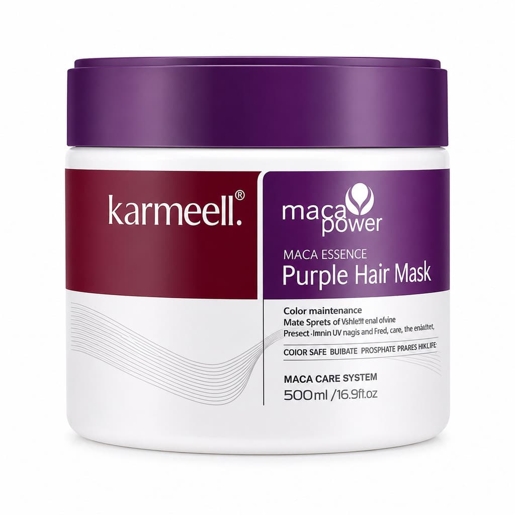 Matizador Karmeell Roxo 500ml Hidratação Profissional Neutralização e Realce para Cabelos Loiros