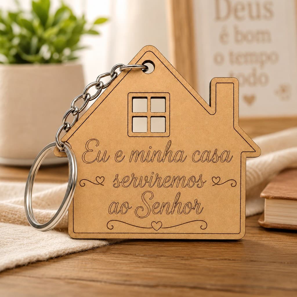 KIT Chaveiro EU E MINHA CASA  MDF , lembrancinhas, casamento, família