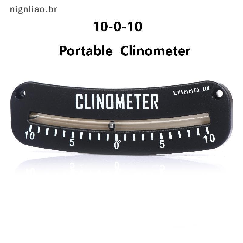 nignliao 0-10 ° Clinômetro De Ângulo De Calcanhar , Inclinômetro Portátil Para Trilha Marinha Barcos , Instrumento De Me