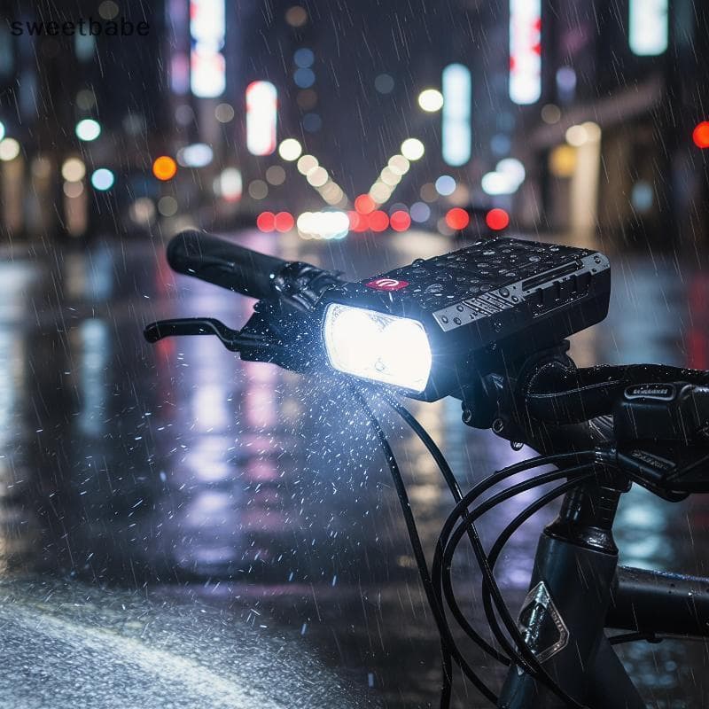 Luz LED Para Bicicleta 300Lm , Carregamento USB , Display De Energia , Resistente Às Intempéries , Lâmpada Frontal Cicli