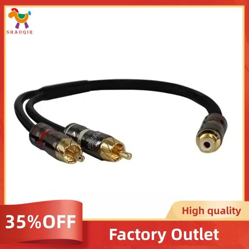 30cm Subwoofer Amplificador De Áudio Do Carro Plug Macho Para Fêmea Cabeça De Cobre Puro Cabo Linha De PVC A1