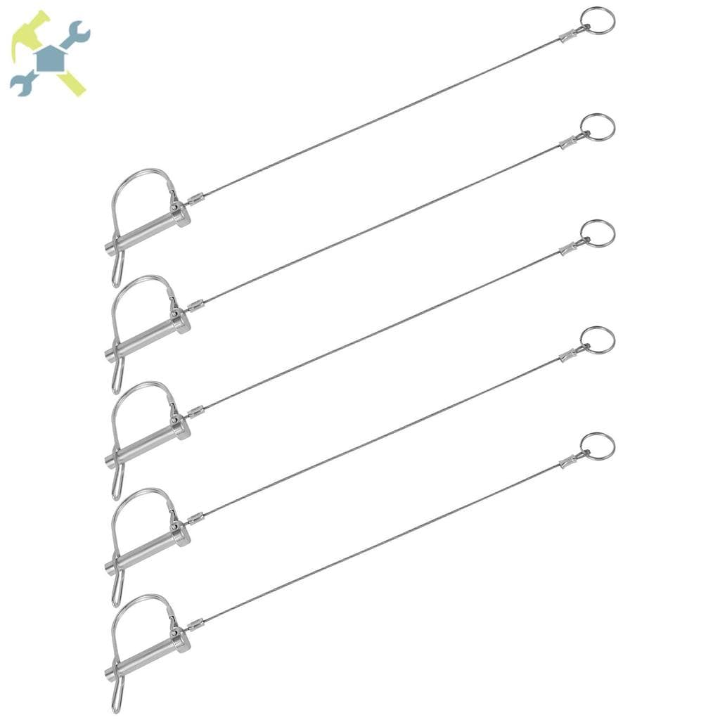 5 Pçs Pino De Acoplador De Reboque Metal D Forma Engate Flexível Fácil De Usar Seguro Estável Para Carros SHOPTKC9343