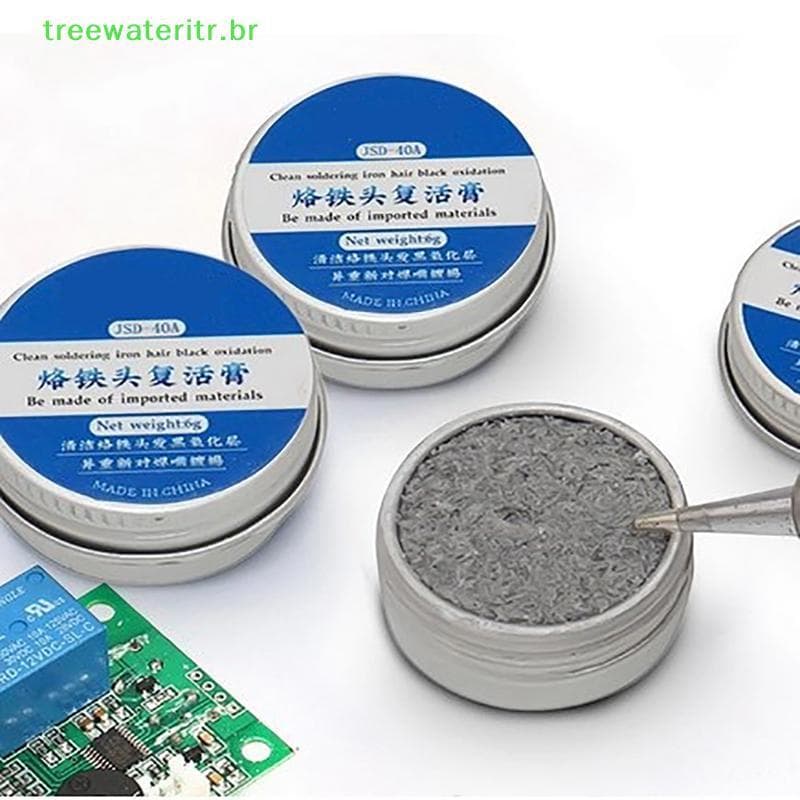 treewateritr Ponta De Ferro De Solda Tinner Ativador Limpador Removedor Sem Chumbo 6g br