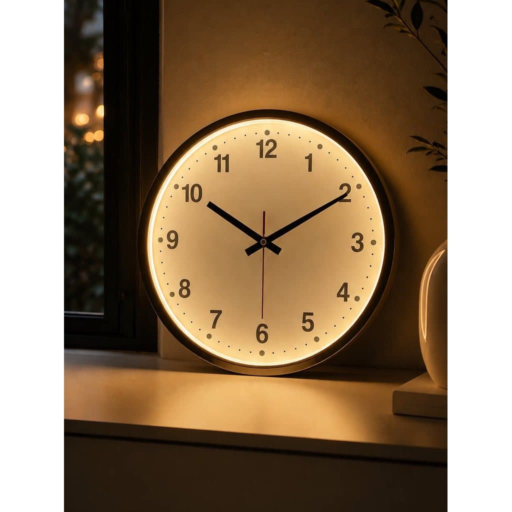 Único jovem simples relógio de parede Digital mudo inteligente luminoso LED Sensor de controle de voz relógio de Metal d