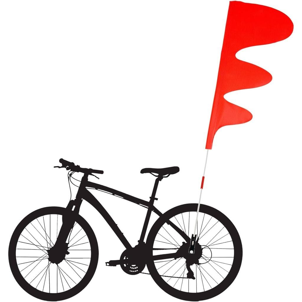 Bandeira de segurança para bicicleta/triciclo - Alta visibilidade, Bandeira de segurança para bicicleta infantil, Bandei