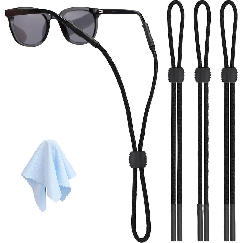3 Peças de Cordão Ajustável para Óculos - Suporte para Óculos para Homens, Mulheres e Crianças - Retentor de Óculos de P