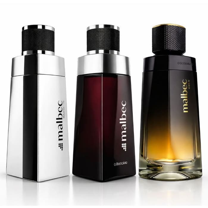 Kit 3 Perfumes Malbec Masculino Importado Aroma Marcante Essência  Alta Fixação Projeção Duradoura