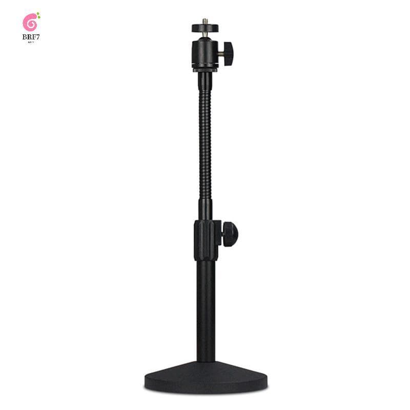 Mangueira Desktop Webcam Suporte Ajustável Metal Mesa Tripé Streaming Com Base De Montagem Resistente