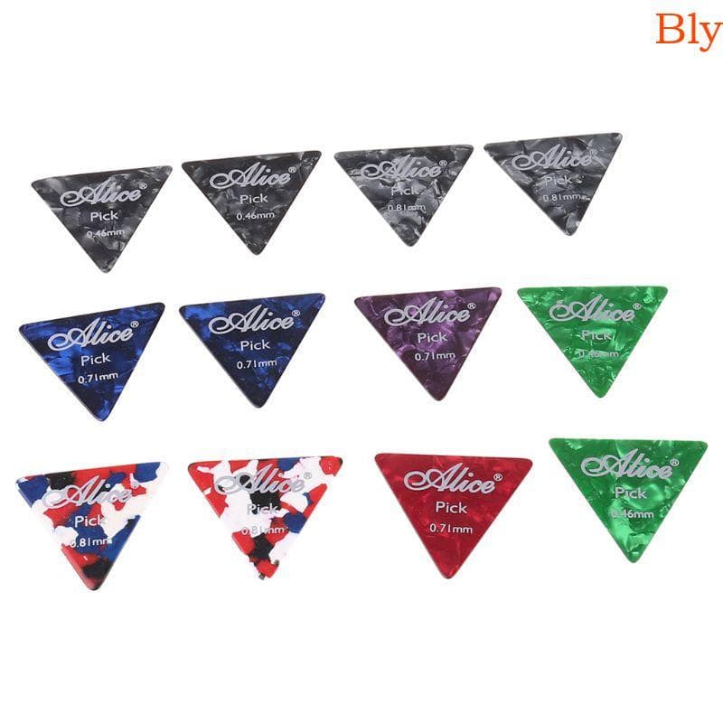 Bly 12 Peças Palhetas Guitarra Grandes Para Palheta Triangular Arte Abstrata Colorida