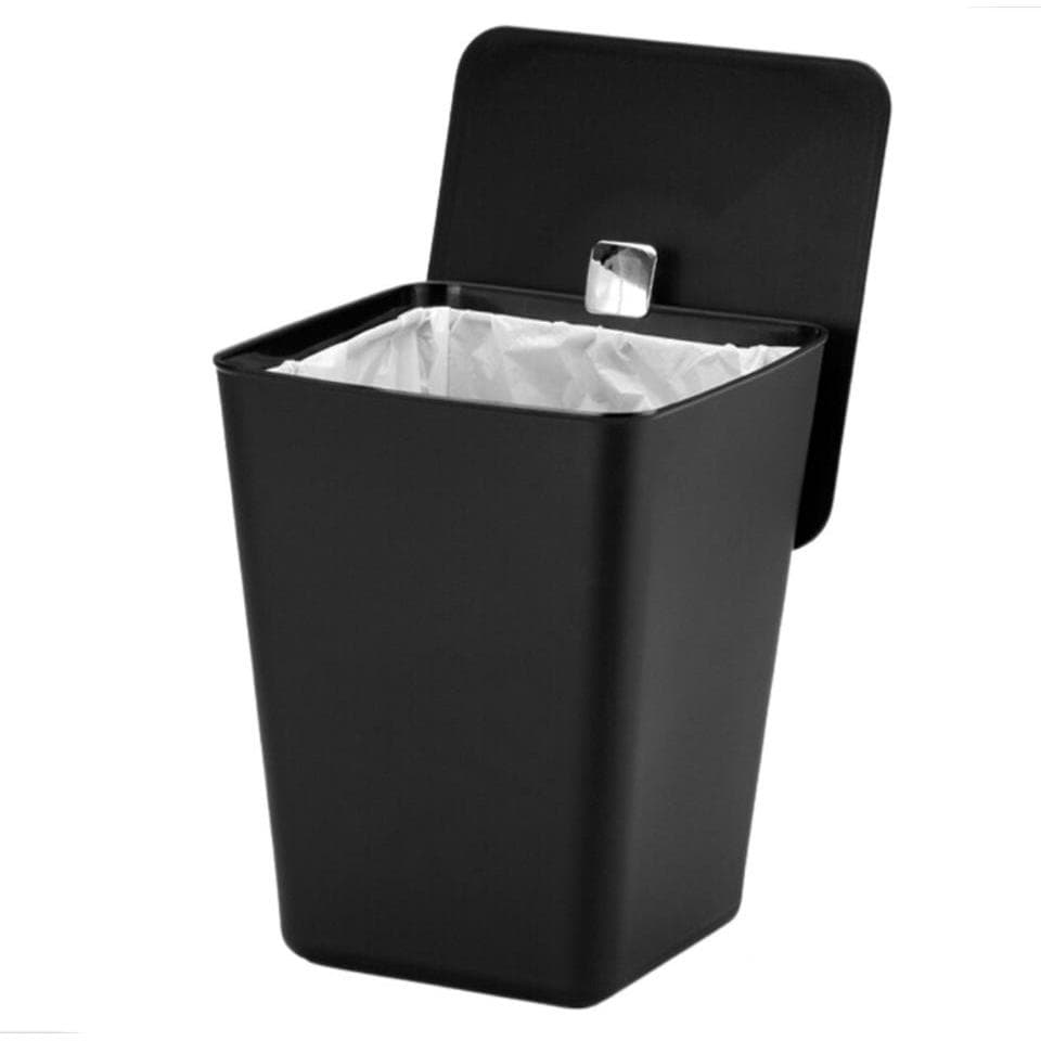 Lixeira Quadrada 7l Lavabo Banheiro Cozinha Com Aramado