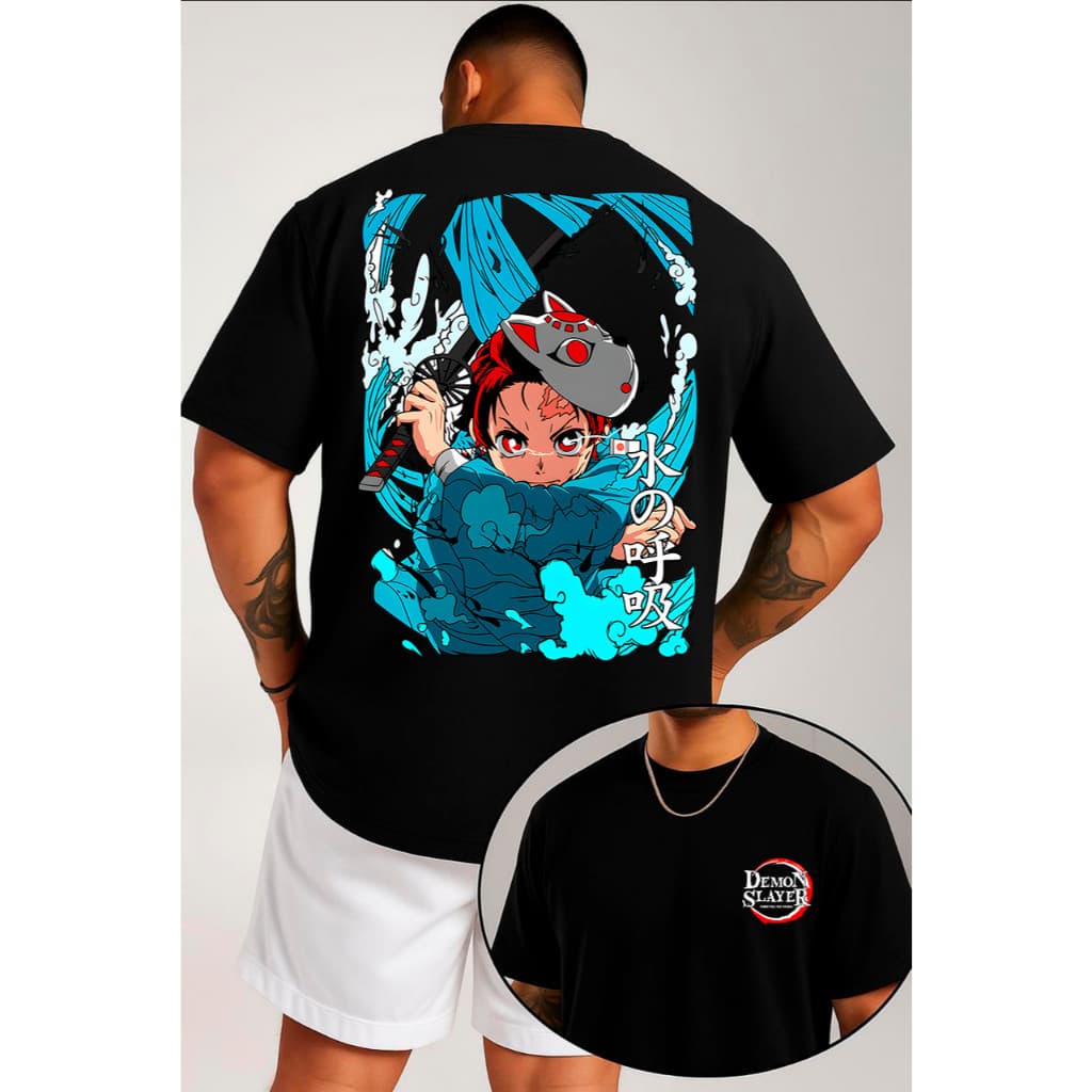 Camisa Estampada Masculina Demon Slayer Super Camisetas Camisa Camisas Blusa Blusas Anime Exclusiva Premium 100%
