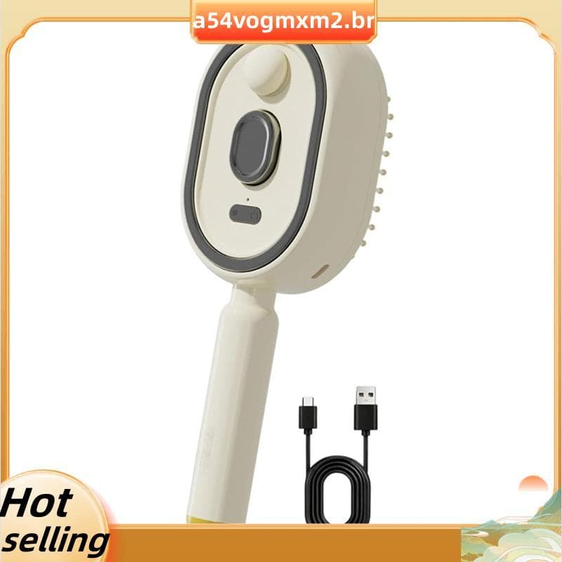 Massagem Elétrica Escova De Cabelo Recarregável Desembaraçar Escovas De Vapor Elétricas Para Reduzir O Frizz Nutre Os Ca