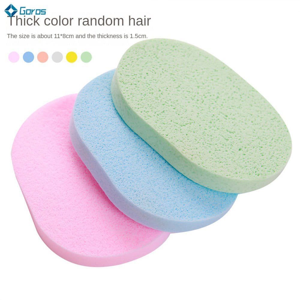 Esponja para cuidados faciais, ótima para preservar a beleza e a saúde. Esponja cosmética compactada de polpa de