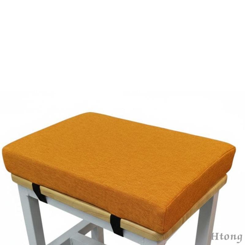 [Htong] Almofada Para Cadeira De Linho De Espuma Grossa Alças Ajustáveis Soft Assento Ergonômica Escritório , Sala De Au