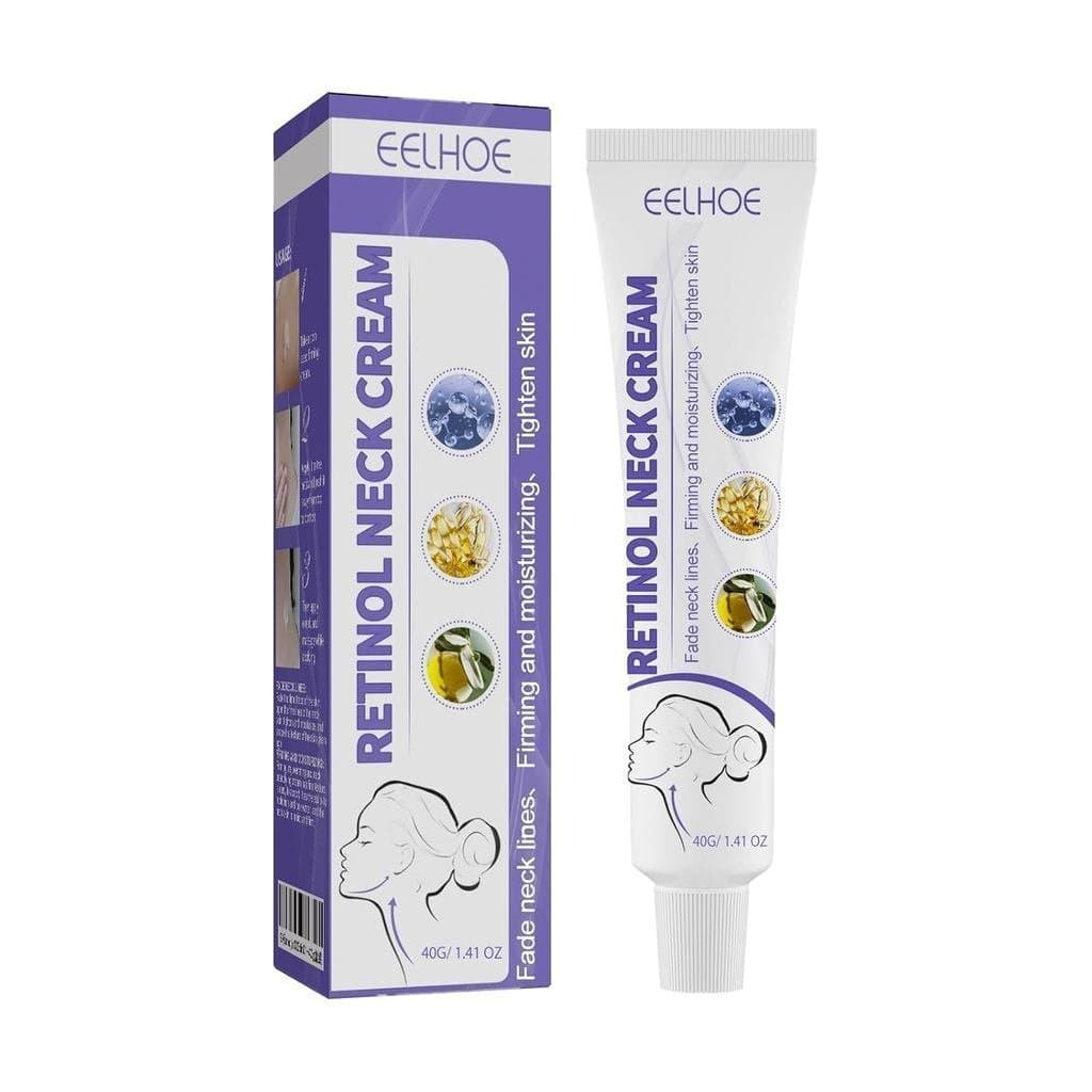 Creme para Pescoço com Retinol AMALIAR, Creme Firmador e Hidratante para Pescoço, Cuidado Anti-Envelhecimento para Pesco