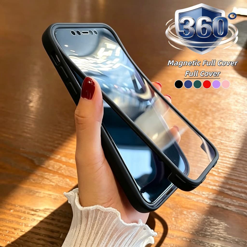 360 ° Capa Completa À Prova De Choque Para Xiaomi Redmi A7 Pro 15A 15 15C 14C 13C Note 15 14 13 Pro Plus Transparente