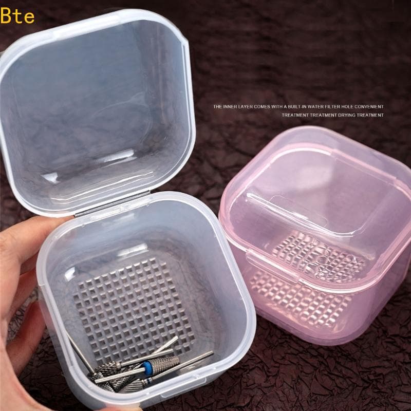 Bte Portátil Unhas Arte Organizador Caixa Armazenamento Brocas Esterilizador Ferramentas Manicure Ferramenta