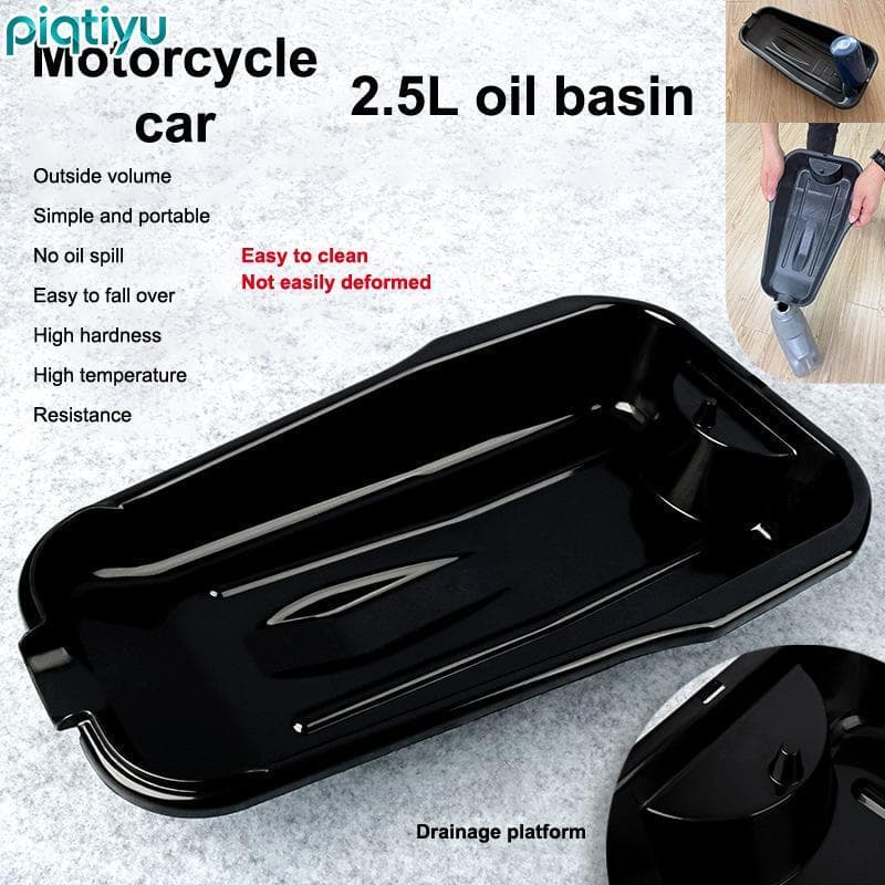Panela De Drenagem De Óleo PIQTI 2.5L PP Para Motocicleta , Carro , Durável , Resistente A Deformação , Ferramenta Autom