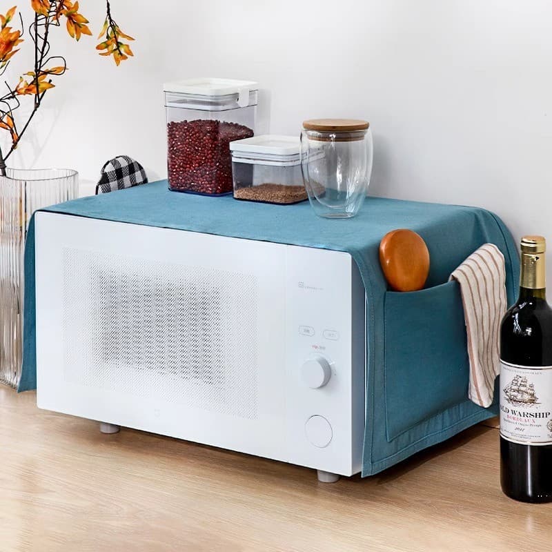 Simples microondas Anti-poeira capa Universal pano dissipação de calor forno capa almofada à prova dwaterproof água à pr