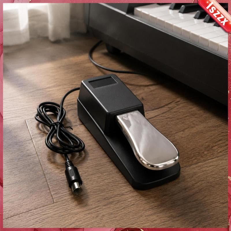 [Lszzx] Pedal De Sustentação De Piano Compacto , Interruptor De Pé Durável , Teclado , Acessório Musical Para Suporte Di