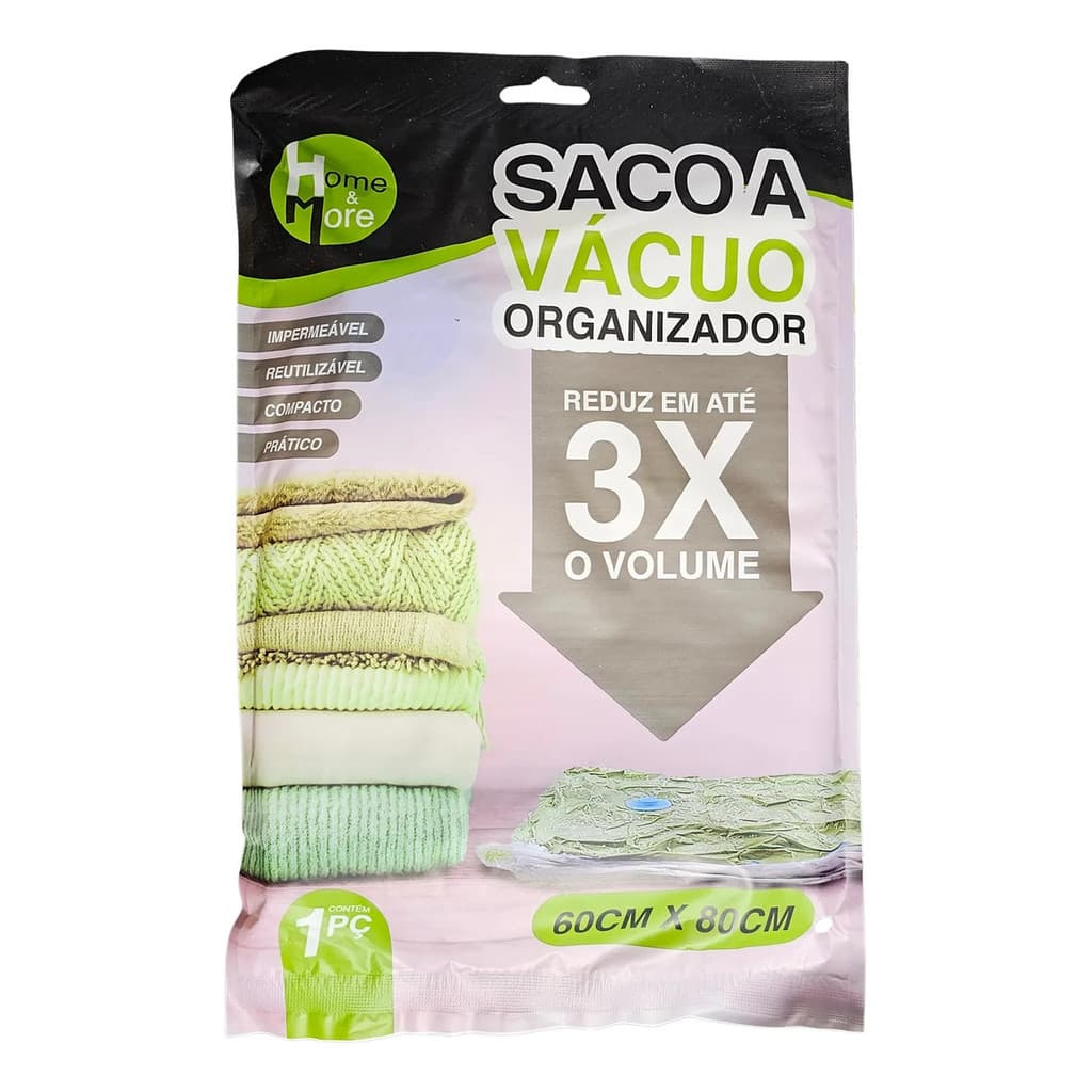 Saco Plastico Para Embalagem A Vacuo 60x80cm Reutilizavel Higienico Impermeavel