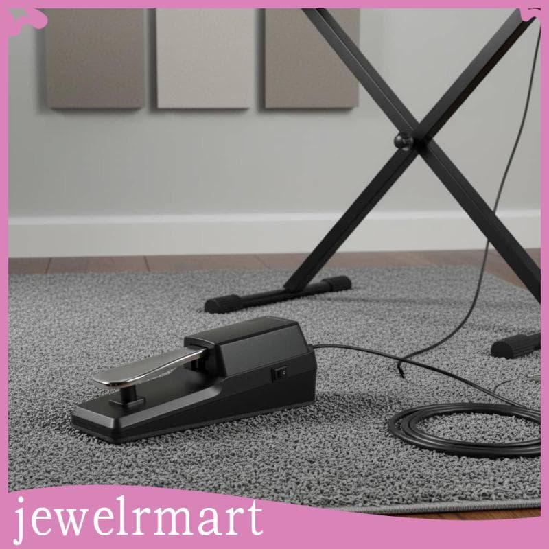 [Jewelrmart] Pedal De Sustentação Piano Digital Portátil Design Antiderrapante Para Pianistas , Iniciantes , Desempenho