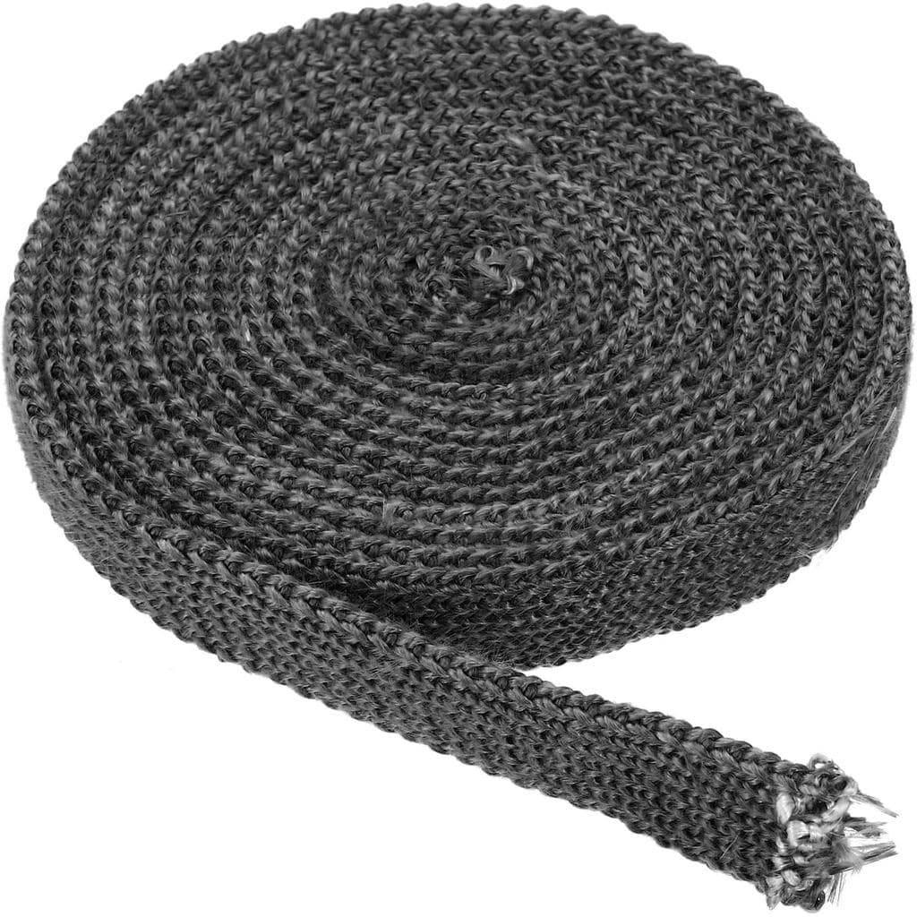 PATIKIL 3/4"x 1/8"x118" Vedante para Fogão a Lenha, Corda de Vedação Plana de Fibra de Vidro e Grafite Resistente a Alta