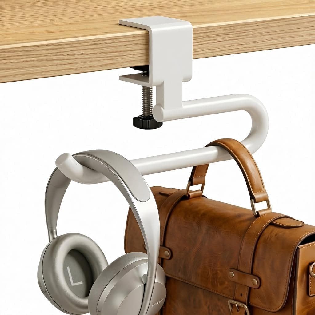 Gancho de Mesa e Ganchos para Bolsas para Mesas, Suporte Antiderrapante para Mochilas com Capacidade de 60LB, Suporte pa