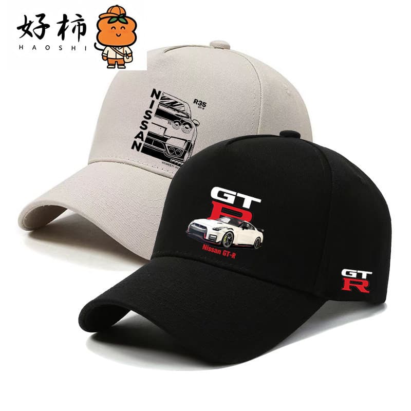 Pronto Estoque Japão GTR God of War R35R34 Boné De Trabalho De Equipe Modificado Estampado Chapéus Masculinos E Feminino