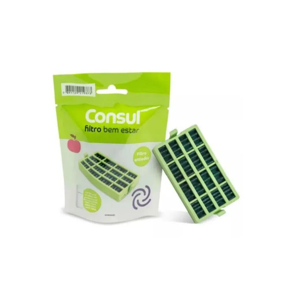 Filtro Antiodor Bem Estar Consul para Geladeira - AntiBactéria - W10515645