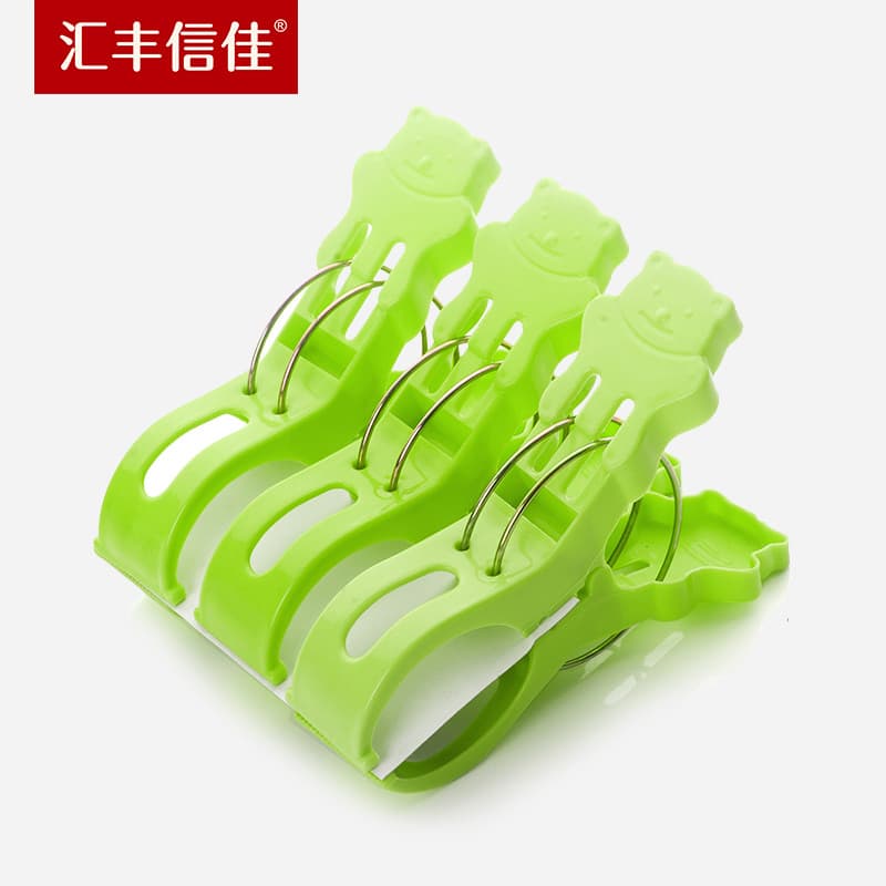 Huifeng Xinjia colcha de secagem de plástico roupas Extra grande clipe poderoso primavera à prova de vento clipe de colc