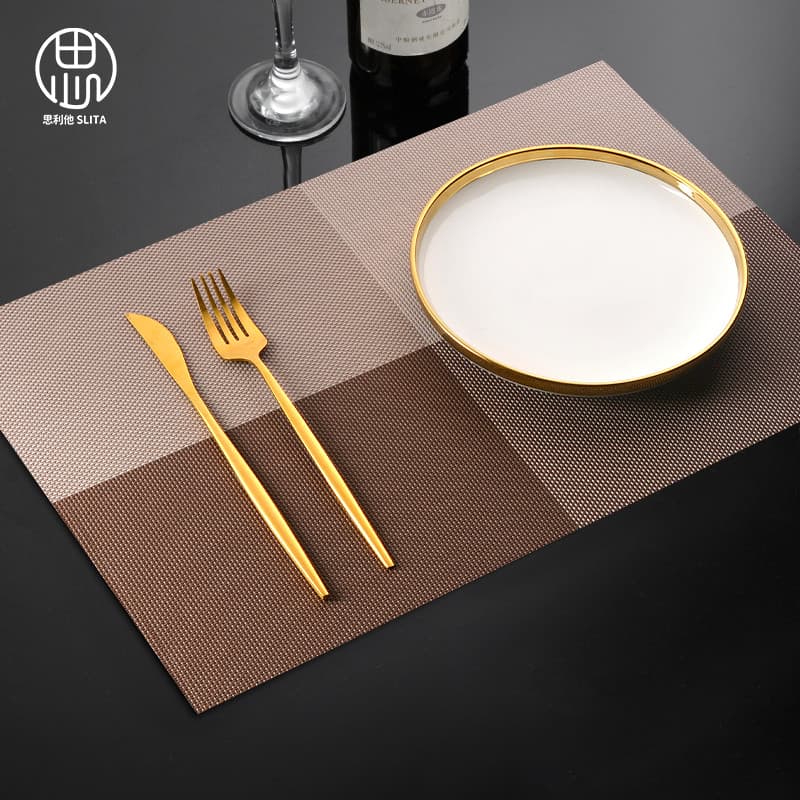 Placemats Hotel dedicado tapetes de mesa ocidental placemats Coasters tigela tapetes isolamento térmico placemats prato