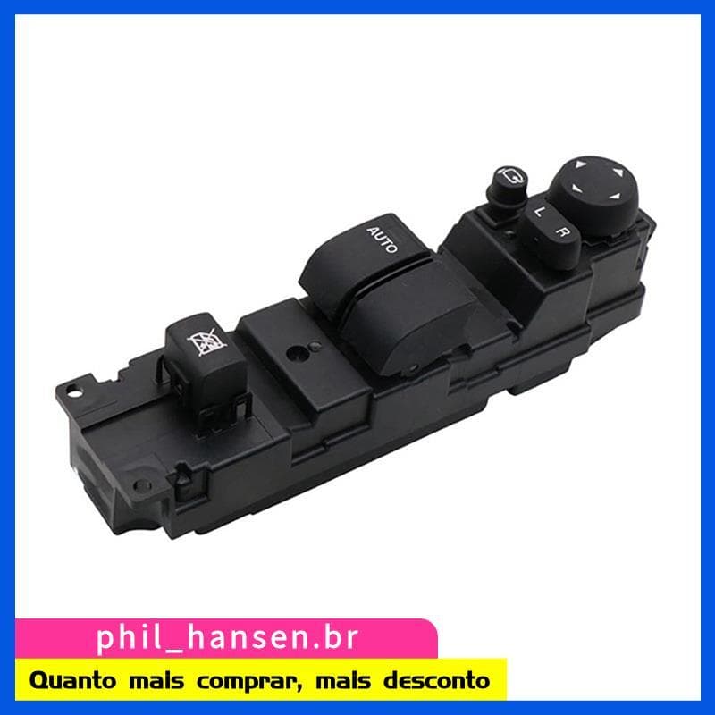 Para 2 Botões De Interruptor De Controle Da Janela Dianteira Esquerda Do Carro Compatíveis DF71-66-350A DF7166350A