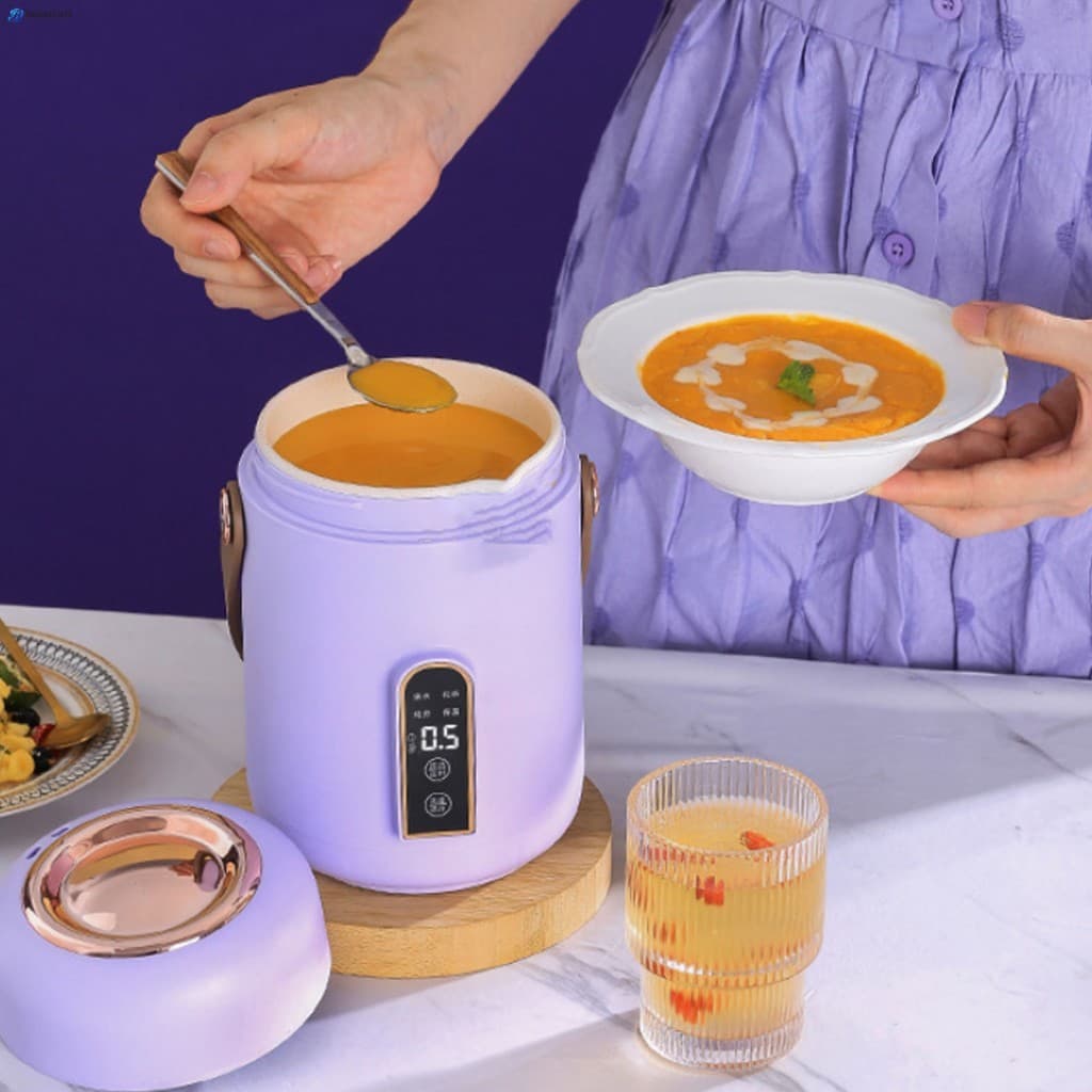 Fogão Elétrico 900ml-Multifuncional Para Mingau De Sopa Fervente Com Aquecimento Uniforme