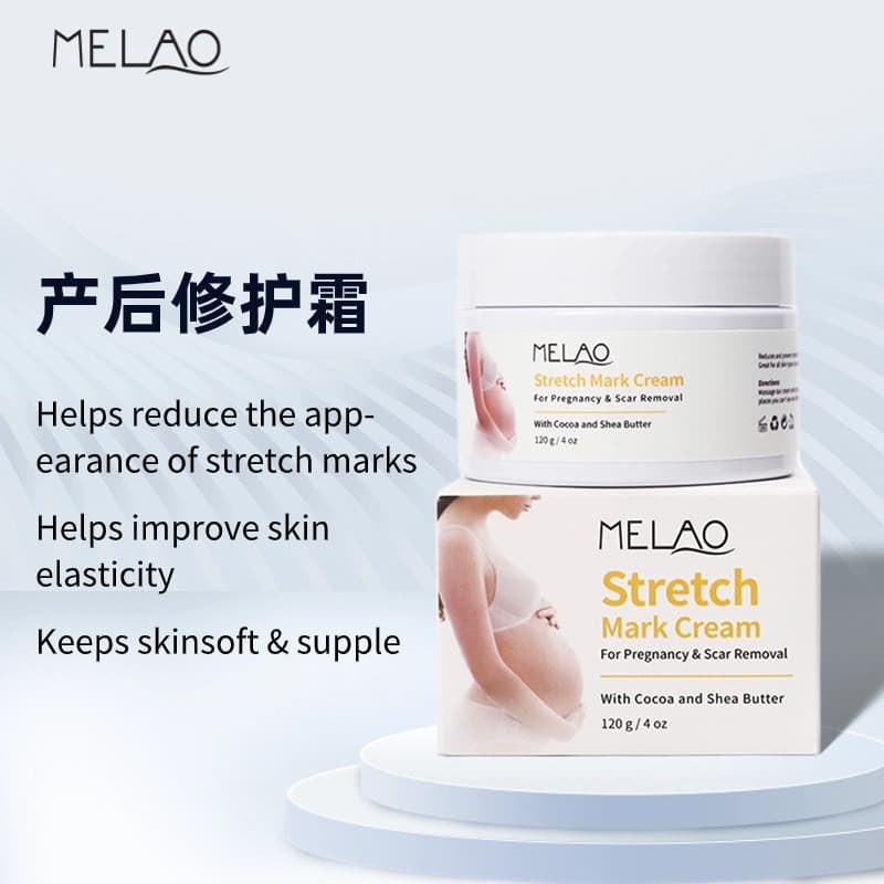 Creme reparador pós-parto, creme de cuidado pré-natal, creme hidratante e umectante para o corpo em estoque.