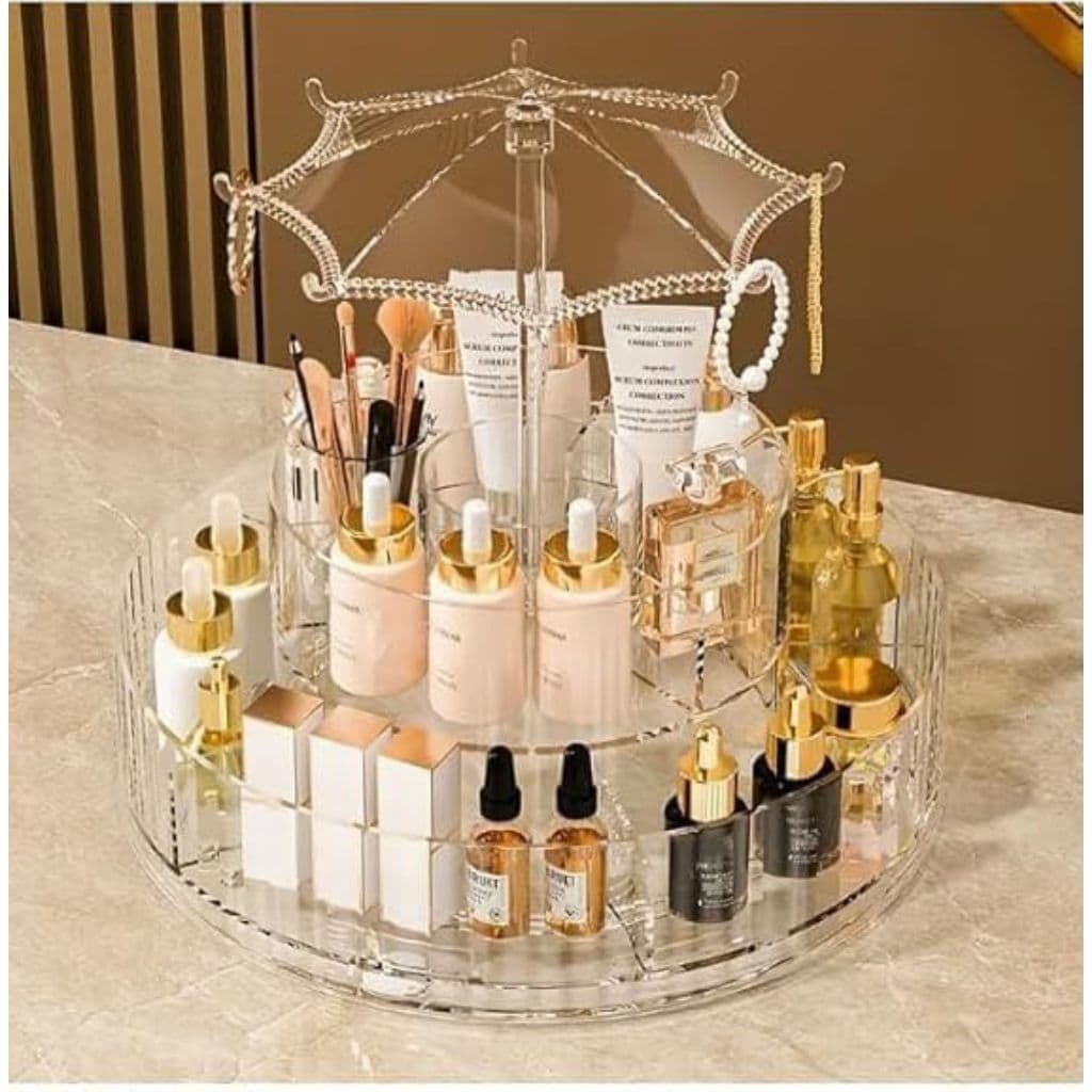 Organizador De Cosmético Maquiagem Acrílico Giratório 360  0382