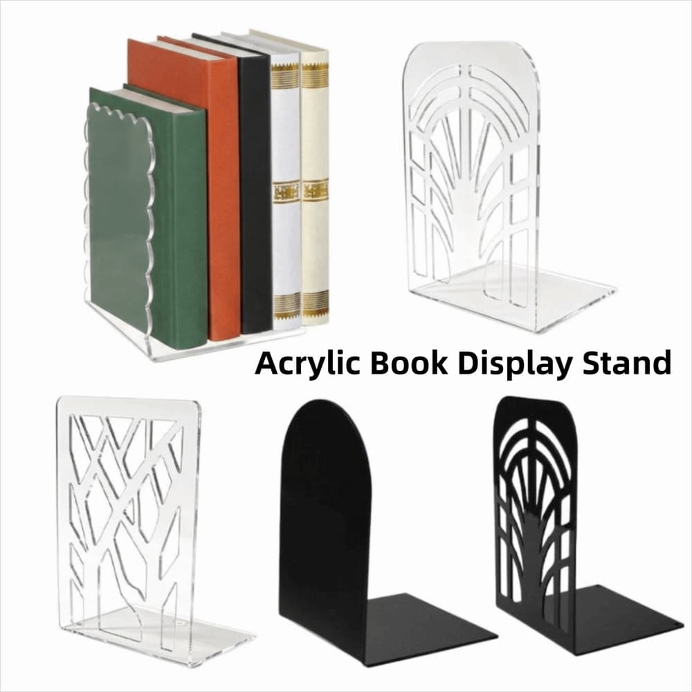 Suporte De Exibição De Livro Acrílico SODYX , Rack De Armazenamento De Livros De Mesa De Papelaria Que Economiza Espaço