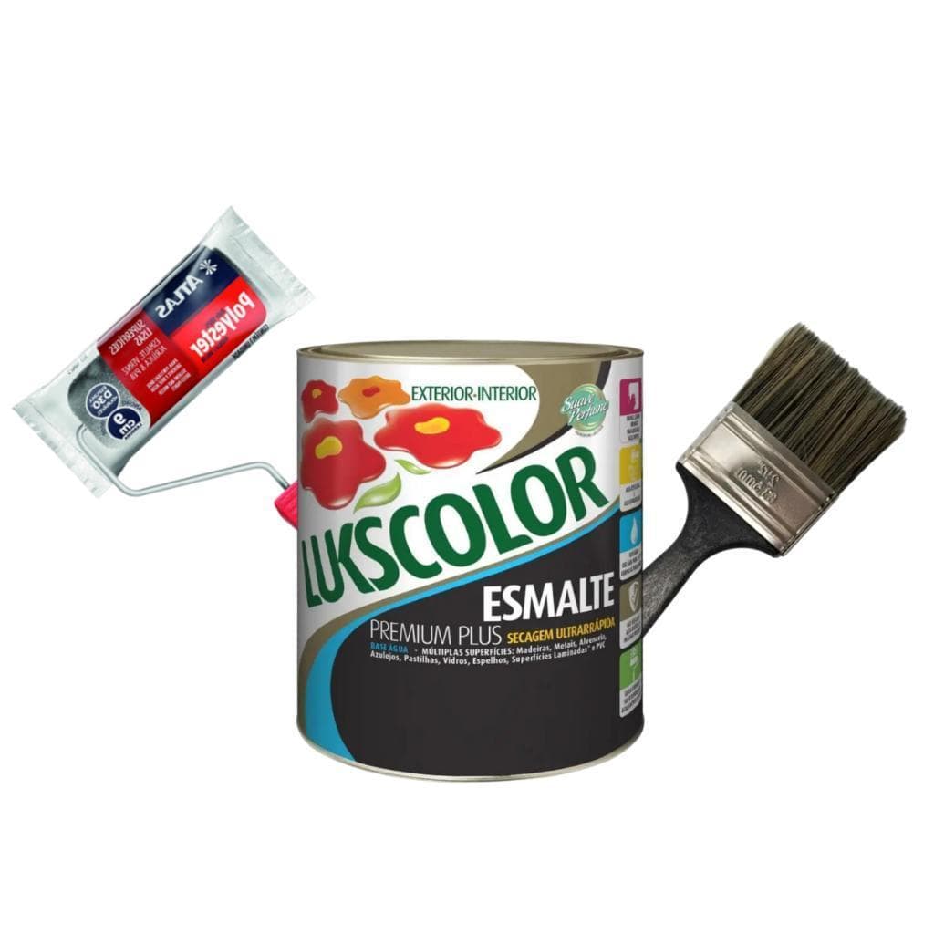 Tinta Esmalte Sintético Base Água 3,6l Lukscolor Cores Galão