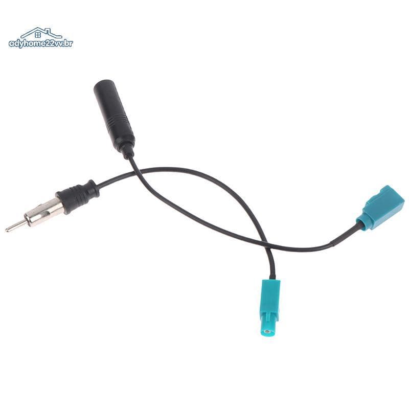 adyhome22vv Bingfu Carro Estéreo FM AM Rádio Antena Adaptador Cabo Fakra Z Para DIN Peças De Reposição br