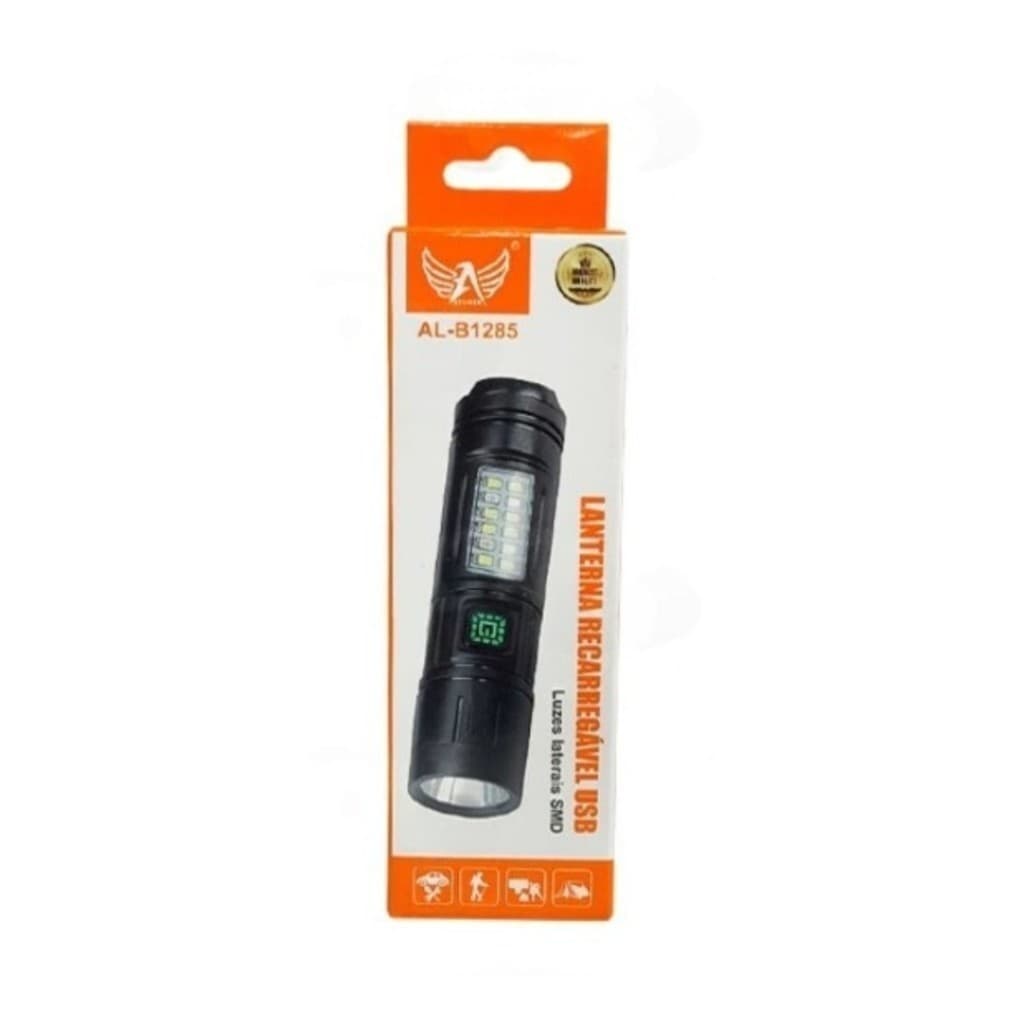 Lanterna Recarregável USB LED Portátil