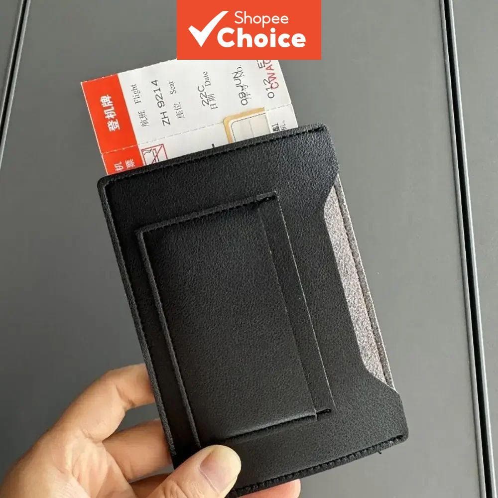 Porta-passaporte à prova d'água com suporte RFID, carteira de viagem de grande capacidade com vários compartimentos para