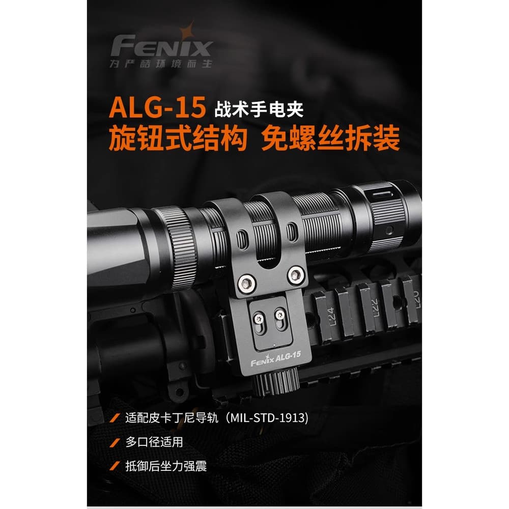 FENIX Phoenix ALG-15 Lanterna Tática Clipe Parafuso Desmontagem Lanterna Acessórios Kartini Track