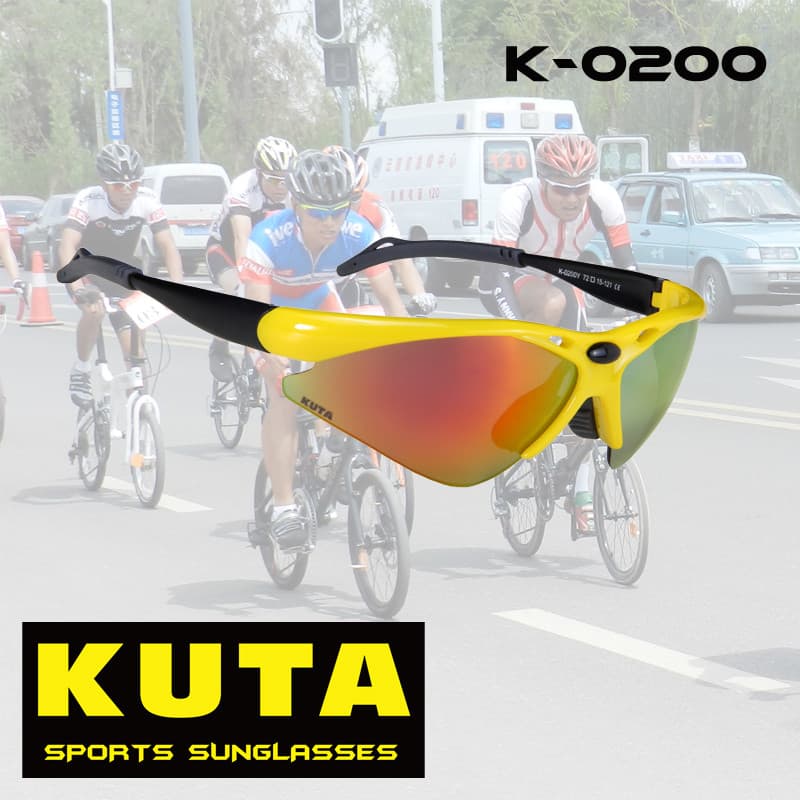 Kuta kuta óculos de ciclismo correndo esportes ciclismo óculos ao ar livre destacável intercambiável K-0200